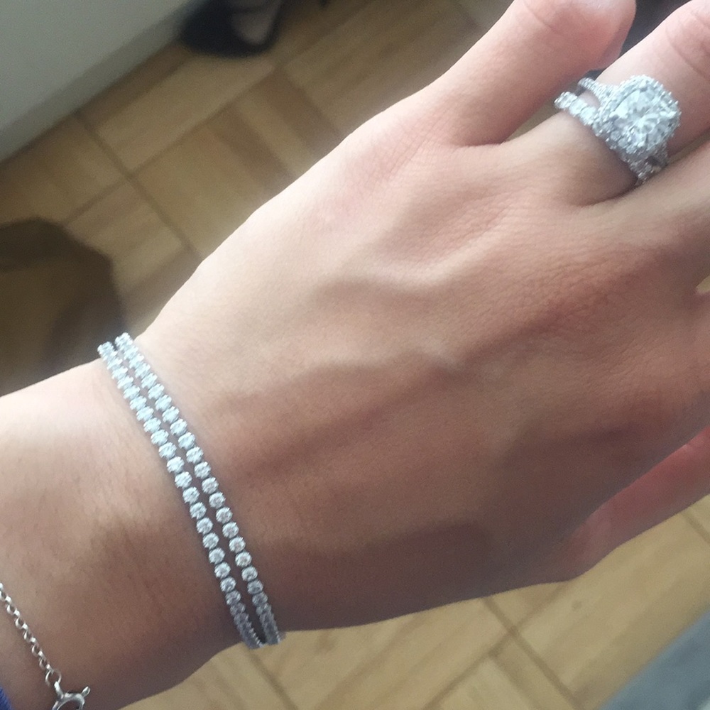 Authentic Swarovski Crystal Tennis Bracelet